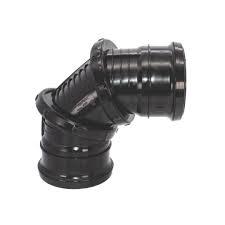 110MM SB - 0 - 90' ADJUSTABLE BEND SOIL BLACK