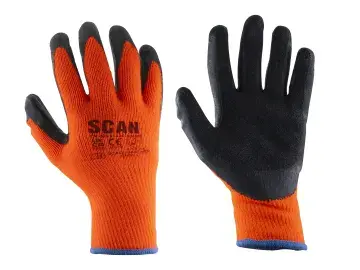 SCAN THERMAL LATEX COATED GLOVE SZ 9