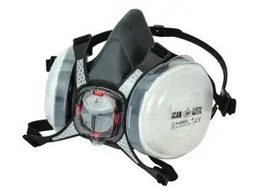 SCAN TWIN HALF MASK RESPIRATOR + REFILLS