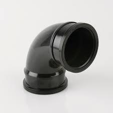 110MM SB - 90' DOUBLE SOCKET BEND SOIL BLACK