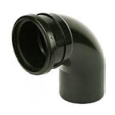 110MM SB - 90' SINGLE SOCKET BEND SOIL BLACK