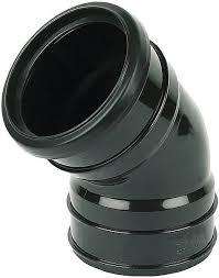 110MM SB - 135' DOUBLE SOCKET BEND SOIL BLACK