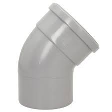 110MM SG - 135' SINGLE SOCKET BEND SOIL GREY