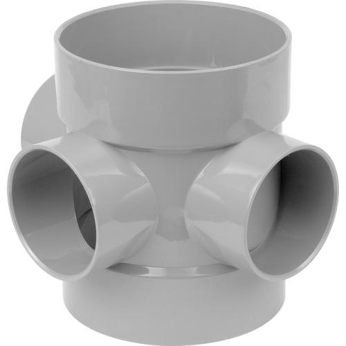 110MM SG - THREE WAY BOSS PIPE SOIL GREY