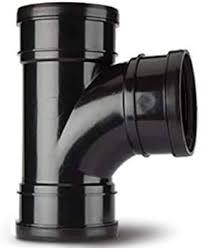110MM SB - 90' TEE TRIPLE SOCKET BRANCH SOIL BLACK