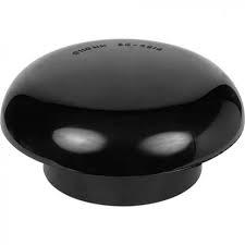 110MM SB - MUSHROOM VENT COWL SOIL BLACK