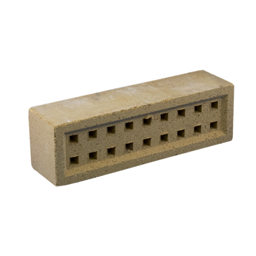 9" X 3" BUFF CLAY AIRBRICK SQUARE HOLE