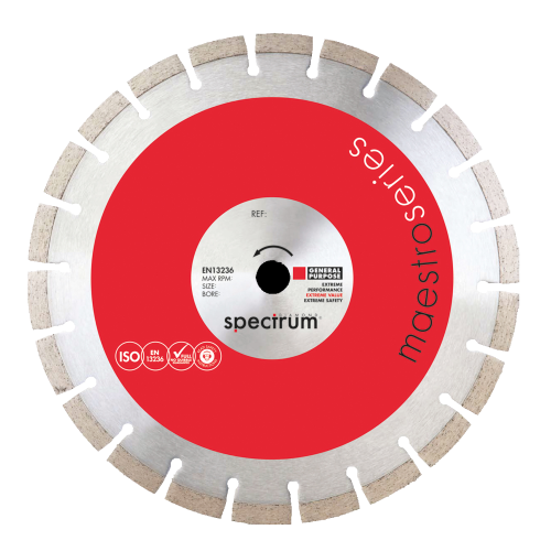 OX MAESTRO 10MM GENERAL PURPOSE DIAMOND BLADE - 125/22.23MM