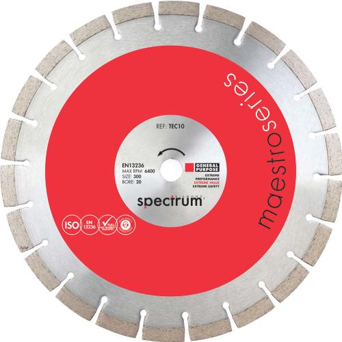 OX MAESTRO 10MM GENERAL PURPOSE DIAMOND BLADE - 300/20MM