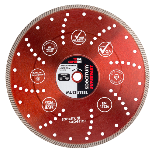 OX PRO TURBO DIAMOND BLADE - MULTI-STEEL - 350/25.4MM