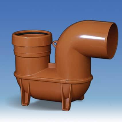 110MM UGP LOW BACK P-TRAP UNDERGROUND