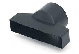 SQUARE TO ROUND DUCT ADAPTOR TO 100MM PIPE