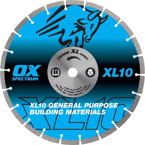 OX TRADE XL-10 SEGMENTED DIAMOND BLADE - GENERAL PURPOSE - 300/20MM