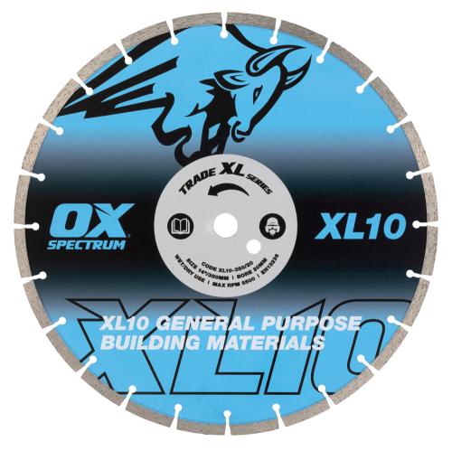 OX TRADE XL-10 SEGMENTED DIAMOND BLADE - GENERAL PURPOSE - 350/20MM