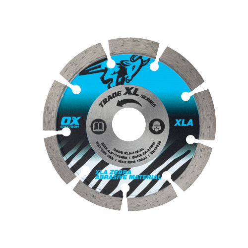 OX TRADE XL ABRASIVE DIAMOND BLADE - 115/22.23MM