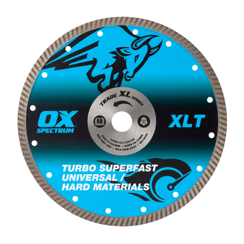 OX TRADE XL TURBO DIAMOND BLADE - UNIVERSAL & GP - 230/22.23MM
