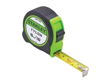STANLEY HI-VIS TYLON TAPE 5M
