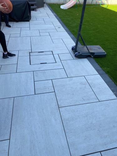 20MM CORESTONE ASH PORCELAIN TILES MIXED SIZE