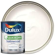 DULUX PURE BRILLIANT WHITE QUICK DRY SATINWOOD 750L
