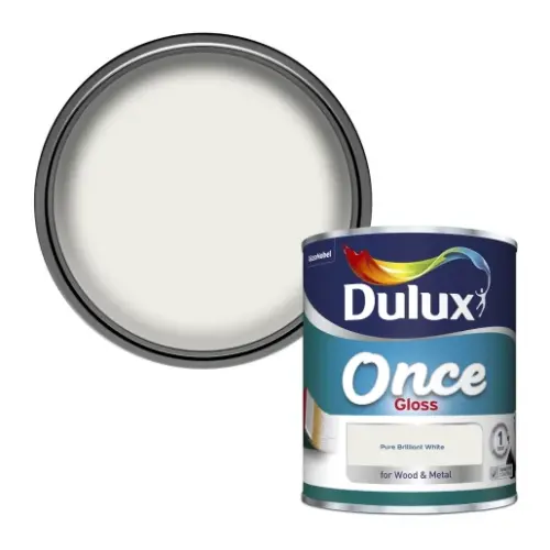 DULUX PURE BRILLIANT WHITE ONCE GLOSS 750L