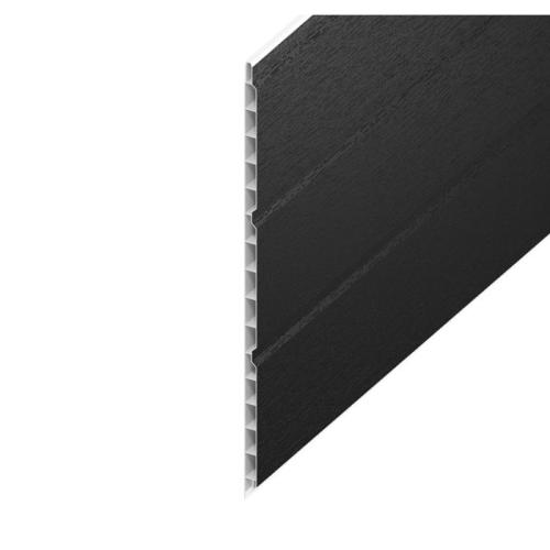 10MM X 300MM X 5M HOLLOW SOFFIT PREMIUM BLACK WOODGRAIN
