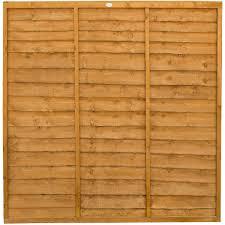 1800mm x 1800mm LARCH LAP FENCE PANEL (6'x6')