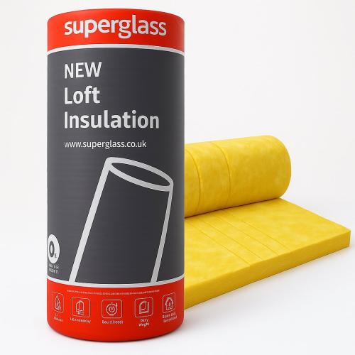 100MM SUPERGLASS MULTI ROLL 44 LOFT ROLL  12.12 SQM