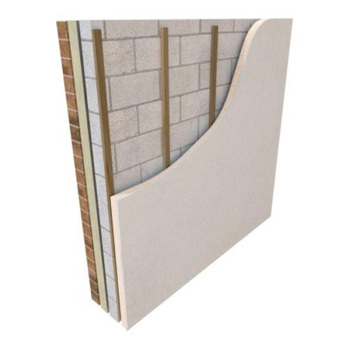 PIR Plasterboard 37.5mm (8X4) 2400MMX1200mm (25mm INSULATION+12.5mm Plasterboard)