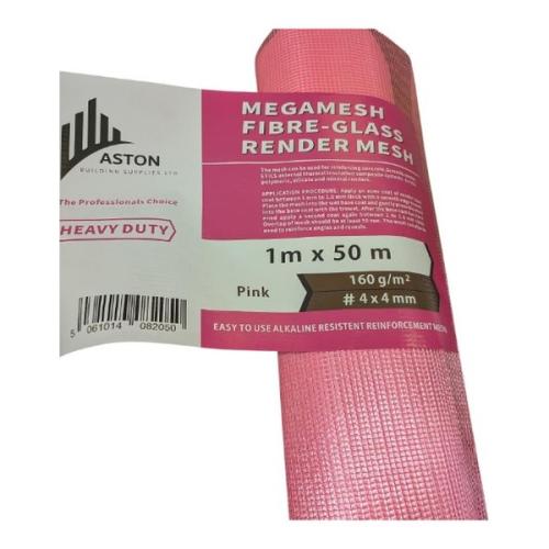 Lightweight Render Mesh 50m Pink 160GSM Bdmesh