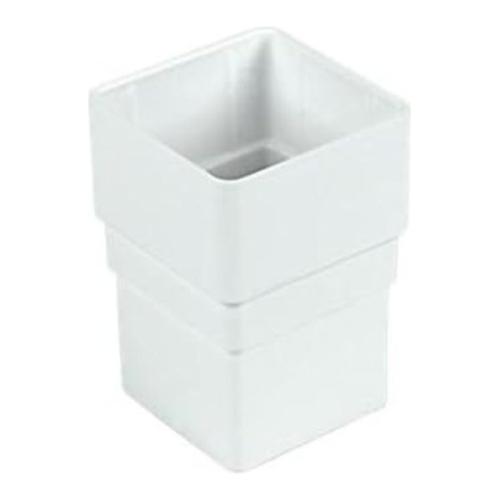 Square Pipe Socket White