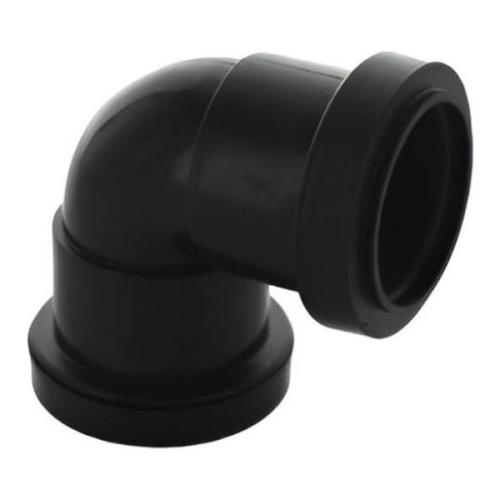 Pushfit Waste System 90° Knuckle Bend 32mm Black
