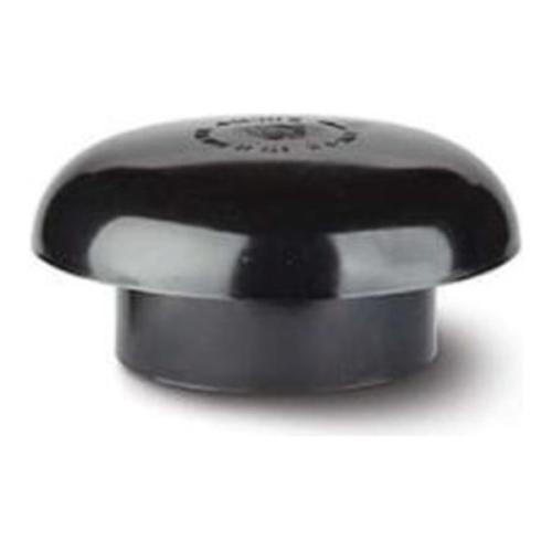 110mm Mushroom Vent Cowl Bl Black