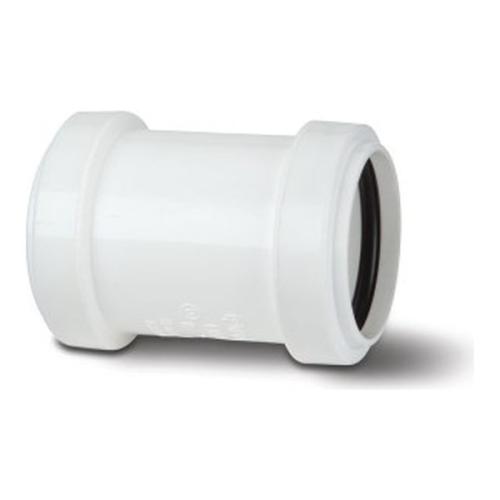 Pushfit Waste System Straight Connector 32mm White