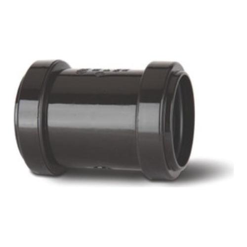 Pushfit Waste System Straight Connector 32mm Black