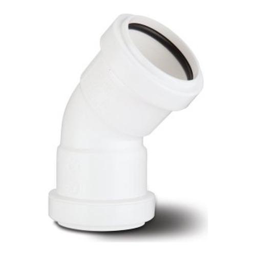 Pushfit Waste System 135° Obtuse Bend 40mm White