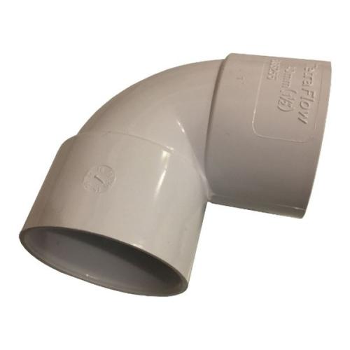 Solvent Waste System 90° Conversion Bend 40mm White