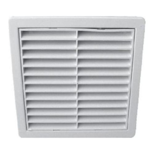 100mm Fxd Louvre Wll Grill White