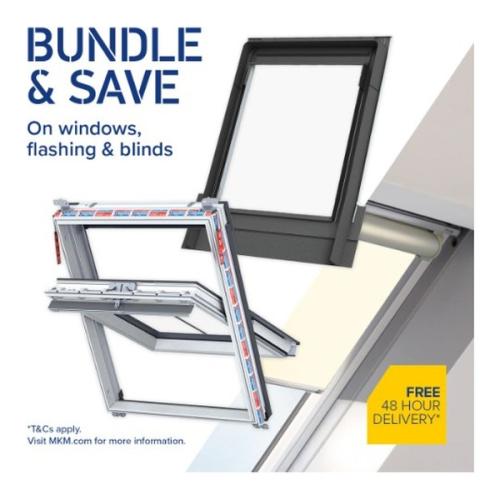 Keylite DTRF02 Deep T/Flash Tile Flashing - 550 X 980mm