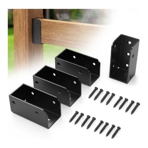 FM Dura Rail Clip - B - 20mm Fencemate Dura Post Capping Rail Clip 20mm Black (Bag Of 10)