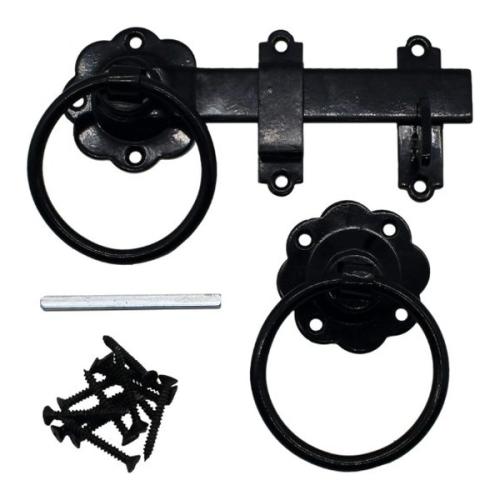 GM Ring Gate Latch - Eb - 6" Gatemate - Epoxy Black - 6" / 150mm 5251503