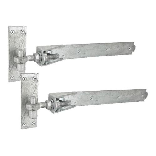 GM Adjustable Band & Hook - G - 24" Gatemate - Adjustable Band & Hook On Plate - Galvanised - 24" / 600mm
