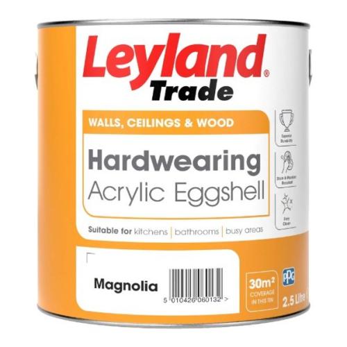 Leyland Trade Eggshell Paint Magnolia 750ml