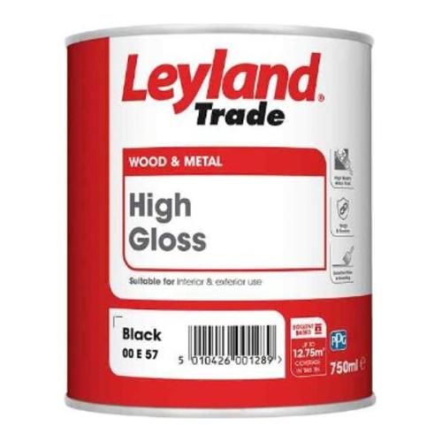 Leyland Trade High Gloss Paint Brilliant White 750ml