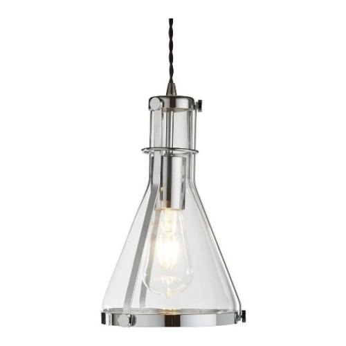 Knightsbridge Con Pendant - Pc 6" E27 Contemporary Pendant Set - Polished Chrome
