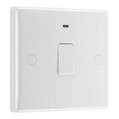 Knightsbridge 1G Switch Neon 20A Dp Switch With Neon