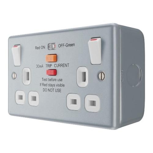 Knightsbridge 2G Rcd Switched 13A Dp Rcd Switched Socket - 30MA - Type A