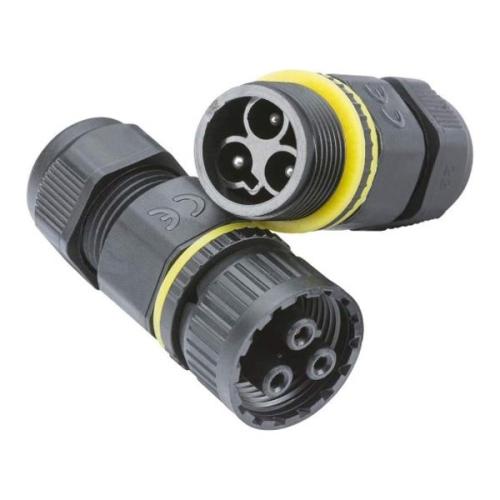Knightsbridge IP68 16A Inline Weatherproof Inline Connector (3 Pole)
