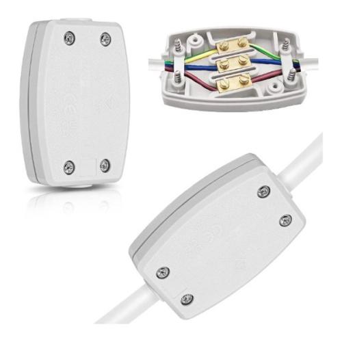 5AMP Junction Box 3-TERMINALS - White