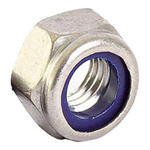 Samac M8 BZP Nylock Nuts (10)