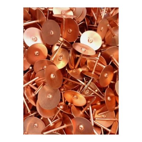 Samac 19mm Disc Rivets (1000) Copper - Box Jcdr